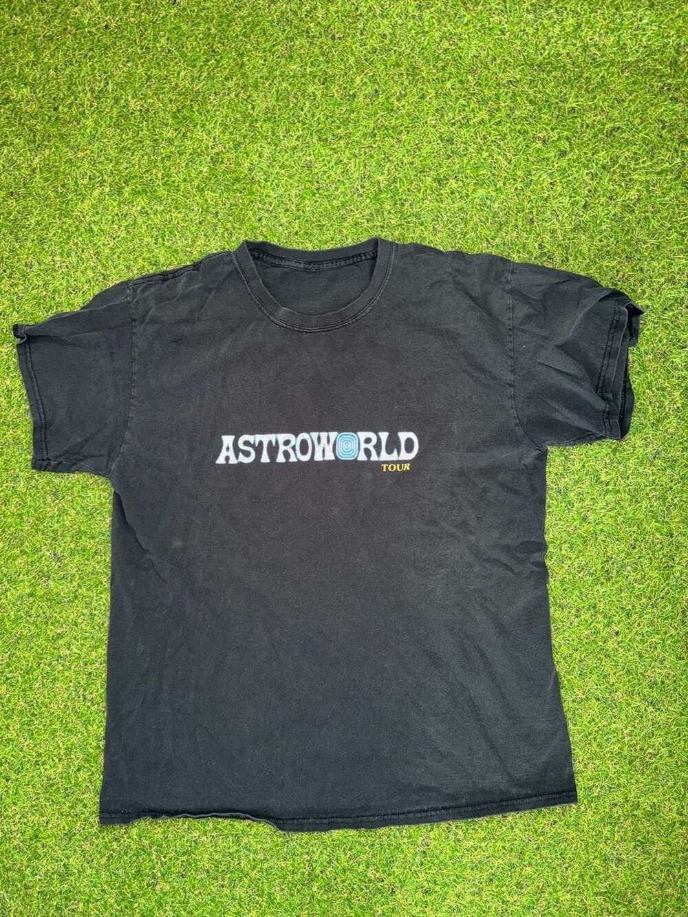 Astroworld Travis Scott T Shirt Medium Black Double Sided Cactus Jack Tour
